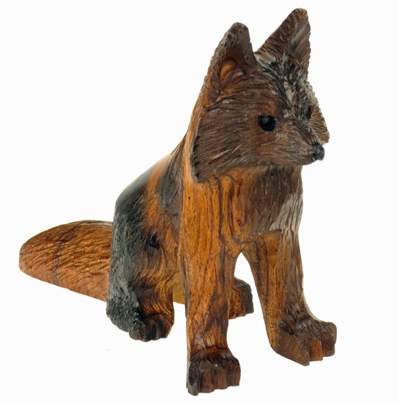 Fox - Ironwood Carving  |  EarthView